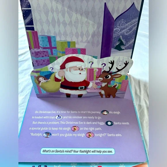 Rudolph the Red-Nosed Reindeer Flashlight Adventure Sound Book – Play-a-Sound - Picture 6 of 7